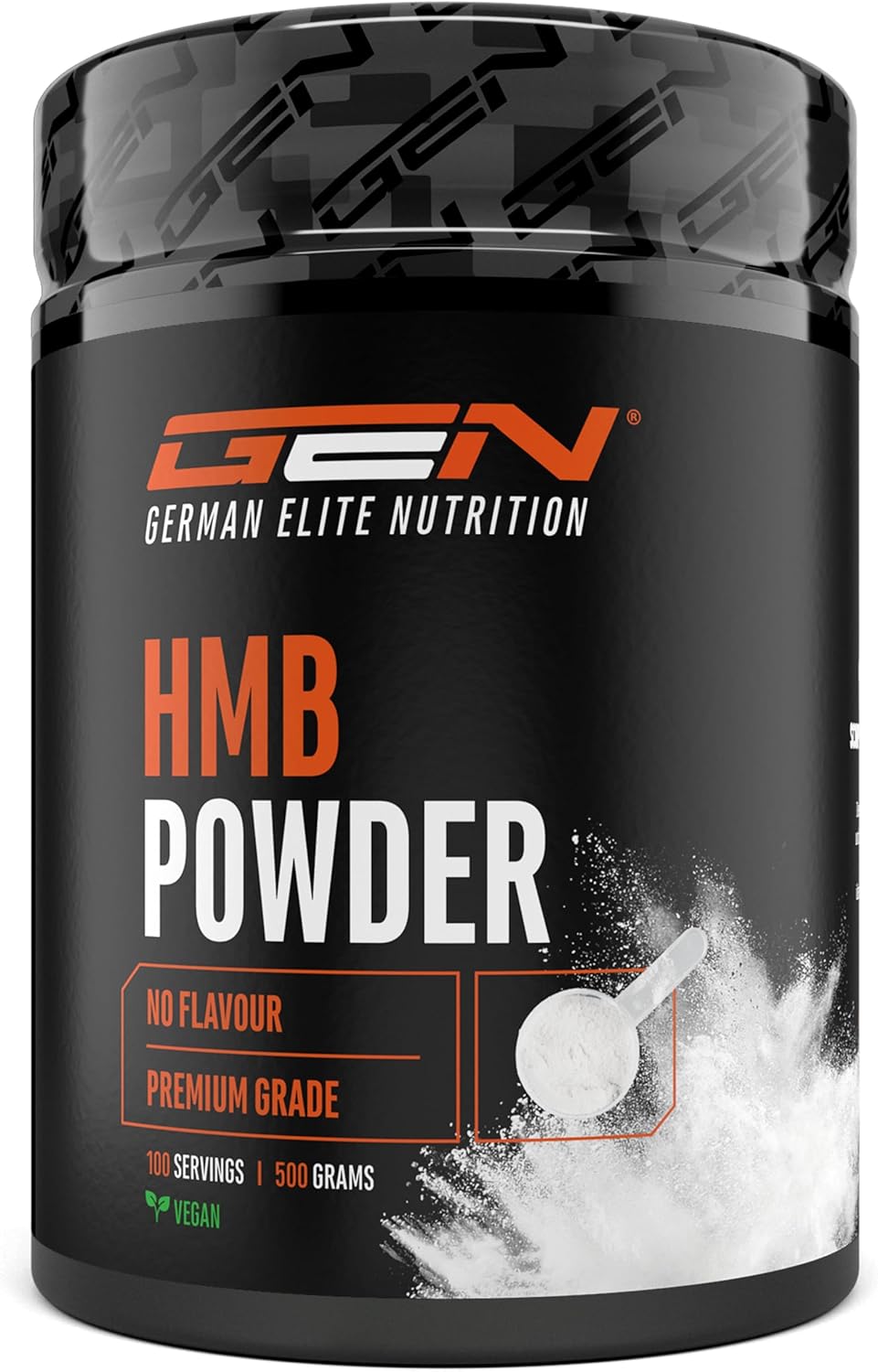 German Elite Nutrition - HMB - 500 g de poudre - Haute pureté - Acide aminé bêta-hydroxybétaméthylbutyrate - Testé en laboratoire - Vegan