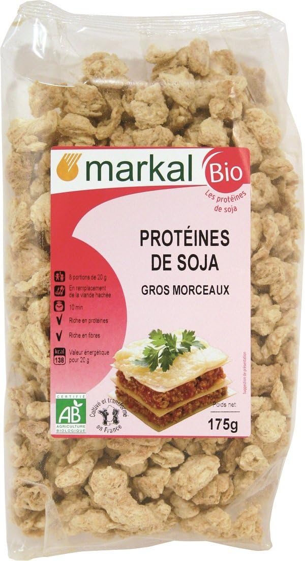MARKAL Protéines de soja - gros morceaux -175G Bio