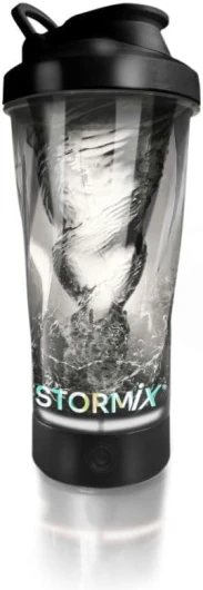 Shaker éléctrique｜Mélangeur Haute Qualité, Texture Onctueuse｜Préparation Homogène pour protéines,pré Workout｜Contenance 600ml｜Tritan & ABS, sans BPA｜Faible Volume Sonore｜Rechargeable USB Noir