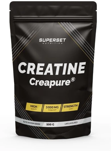 Créatine Monohydrate Creapure® (500g) - Créatine pure en poudre - Certifiée Creapure®, 3g, absorbtion optimale et augmentation de la force