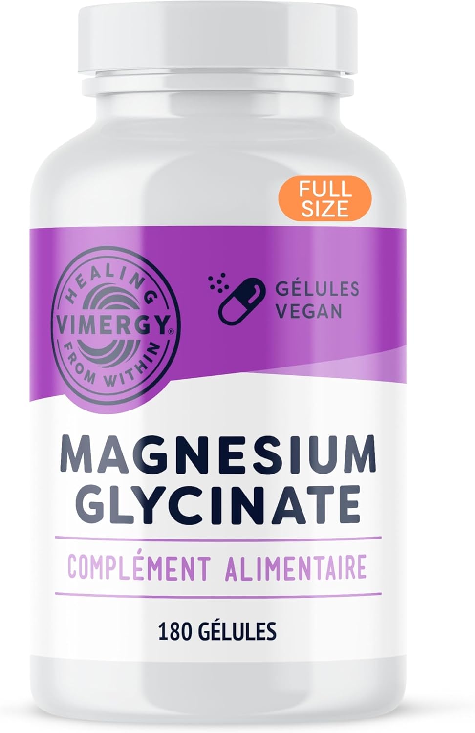 Magnésium Glycinate – 90 Portions – Soutien Énergétique et Réduction de la Fatigue – Complément de Magnésium Doux pour les Intestins - Curcuma et Gingembre – Sans Gluten Céto/Paléo sans OGM 180 unité (Lot de 1)