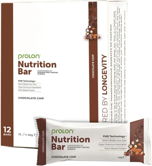 Barre énergétique – Barre protéinée pour jeûne intermittent – 12 barres de 40 g – Végétarienne et sans gluten – Fabriqué en Italie - Kit pour tous les goûts (Flocons de Chocolat)