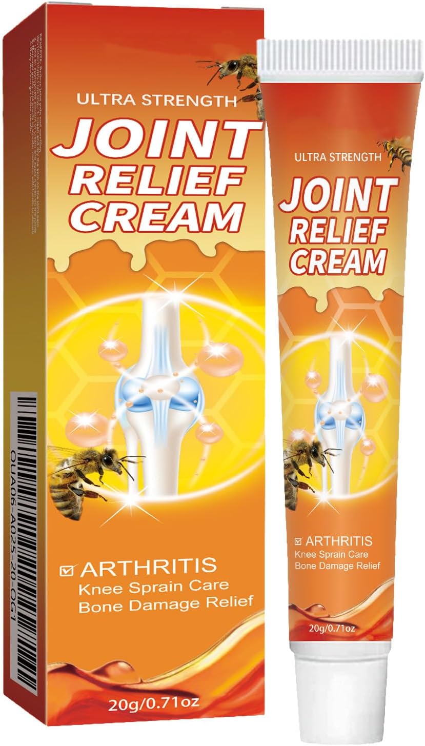 Gel pour le Soulagement des Articulations,Bee Venom Creme Venin d'abeilles de la Jeunesse,Venin d'Abeille Crème Rréparatrice Peau,Creme Psoriasis,Pommade Anti Inflammatoire (1)