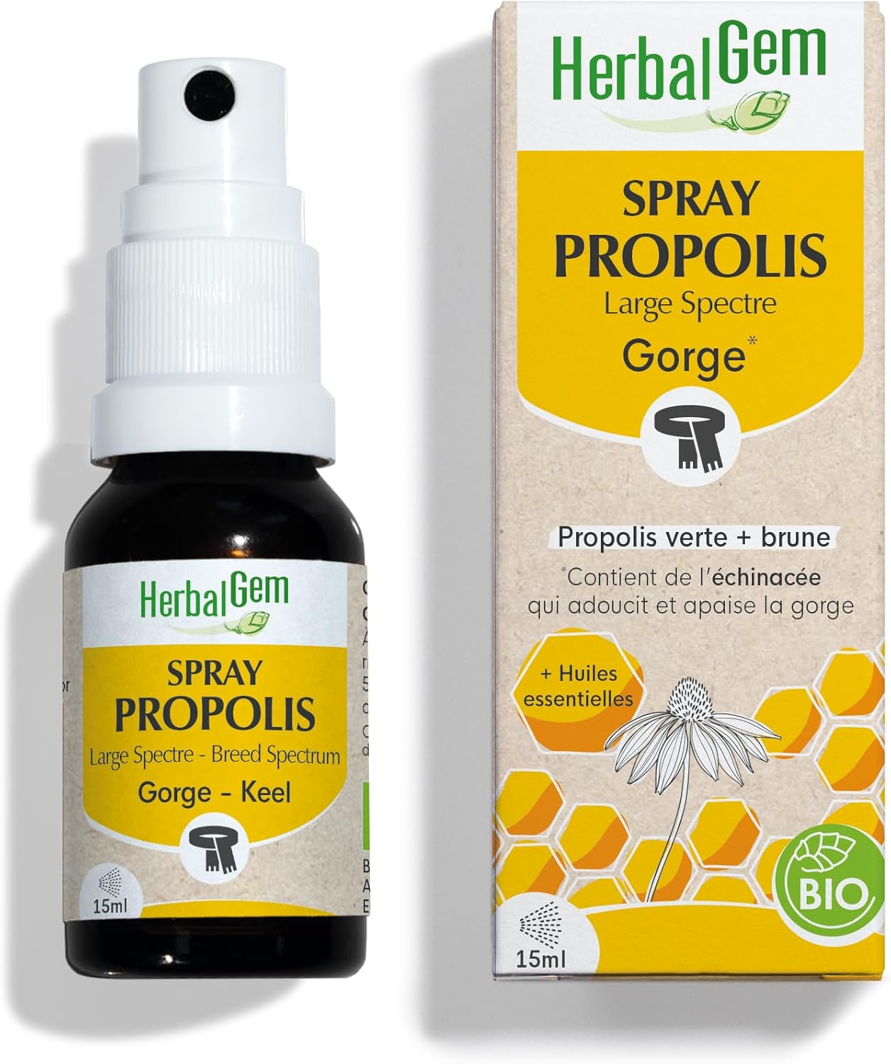 Propolis Large Spectre Spray Bio - Dès sensation d’un refroidissement – 15 ML
