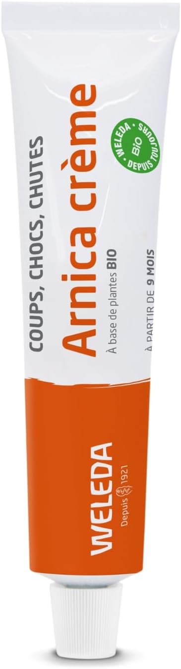Arnica Crème - Coups, Chocs, Chutes - Utilisable Dès l'Âge de 9 Mois - NATRUE - Tube de 25 g