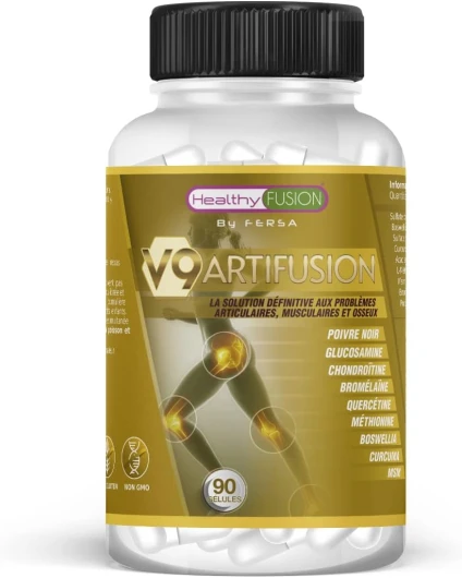 , Anti-Inflammatoire et Analgésique Puissant - Protège, Répare Muscles et Articulations - Soulage Douleurs et Favorise la Guérison - Curcuma, Glucosamine, Chondroïtine, MSM - 90 Capsules