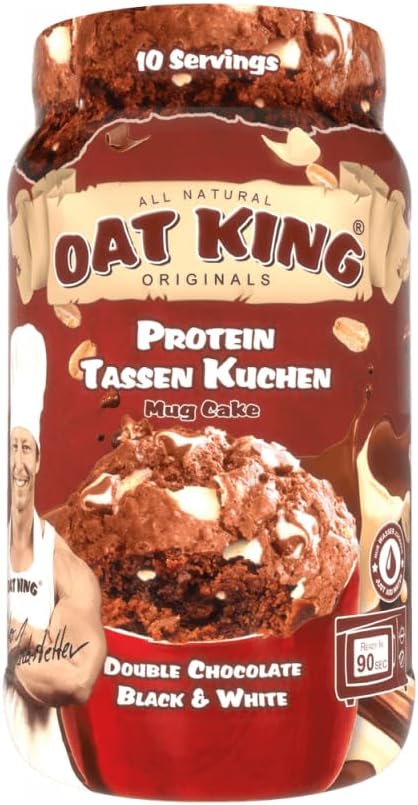 LSP Oat King Mug Cake Double Chocolate Black & White Protéine Whey Double Chocolate Black & White 1 g (Lot de 500)