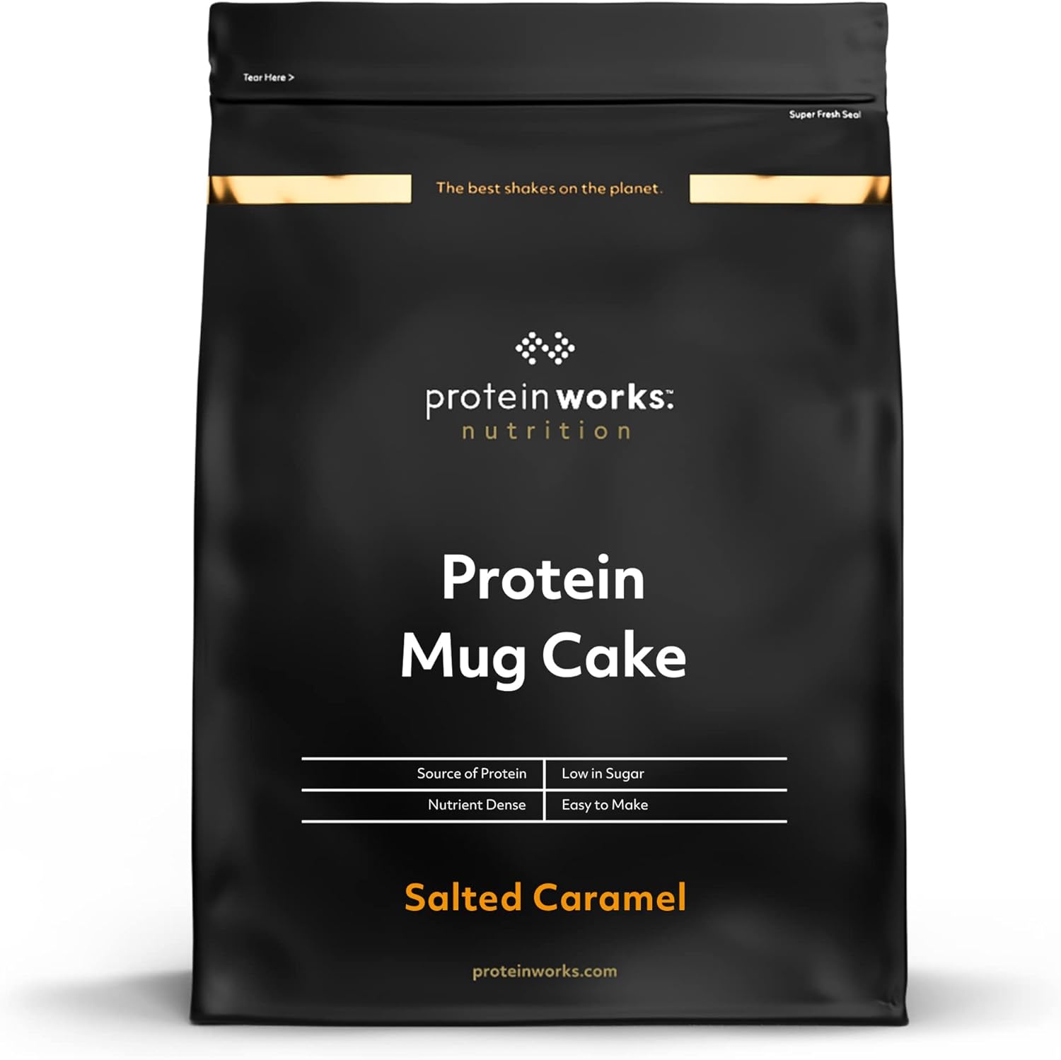 Mug Cake Protéiné - Caramel Salé - Nutritif, Doux et Délicieux - Protein Works - 500g Caramel salé 500g