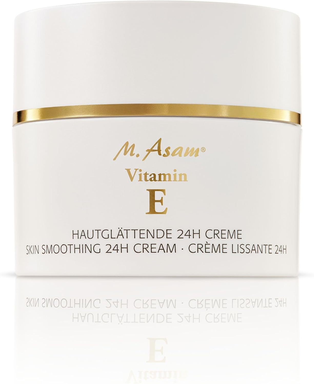 M - Asam VITAMIN E Crème lissante 24 h (50 ml) – Crème visage à la vitamine E antioxydante, vitamine E anti-oxydante : protège et unifie, intensément lissé, votre teint fait le plein de fraîcheur