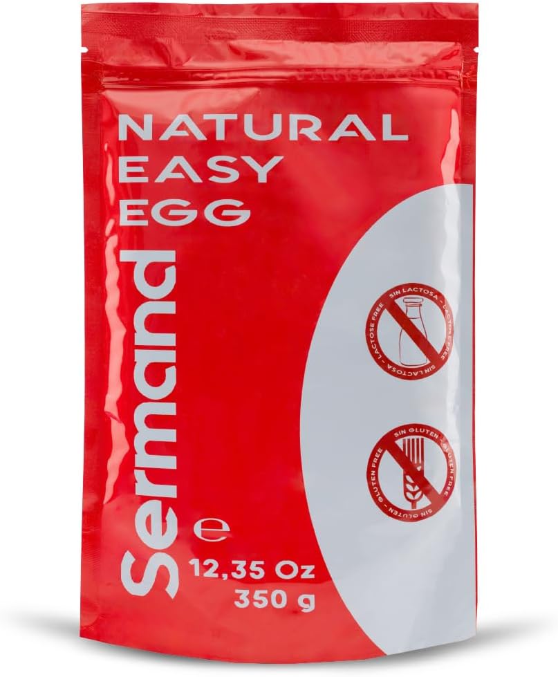 Blanc d'Œuf en Poudre (350 g) - Blancs d'Œufs en Poudre - Albumine d'Œuf - Sans Additifs - Produits Sans Lactose - Présentation en Sachet Zip 350 Gr