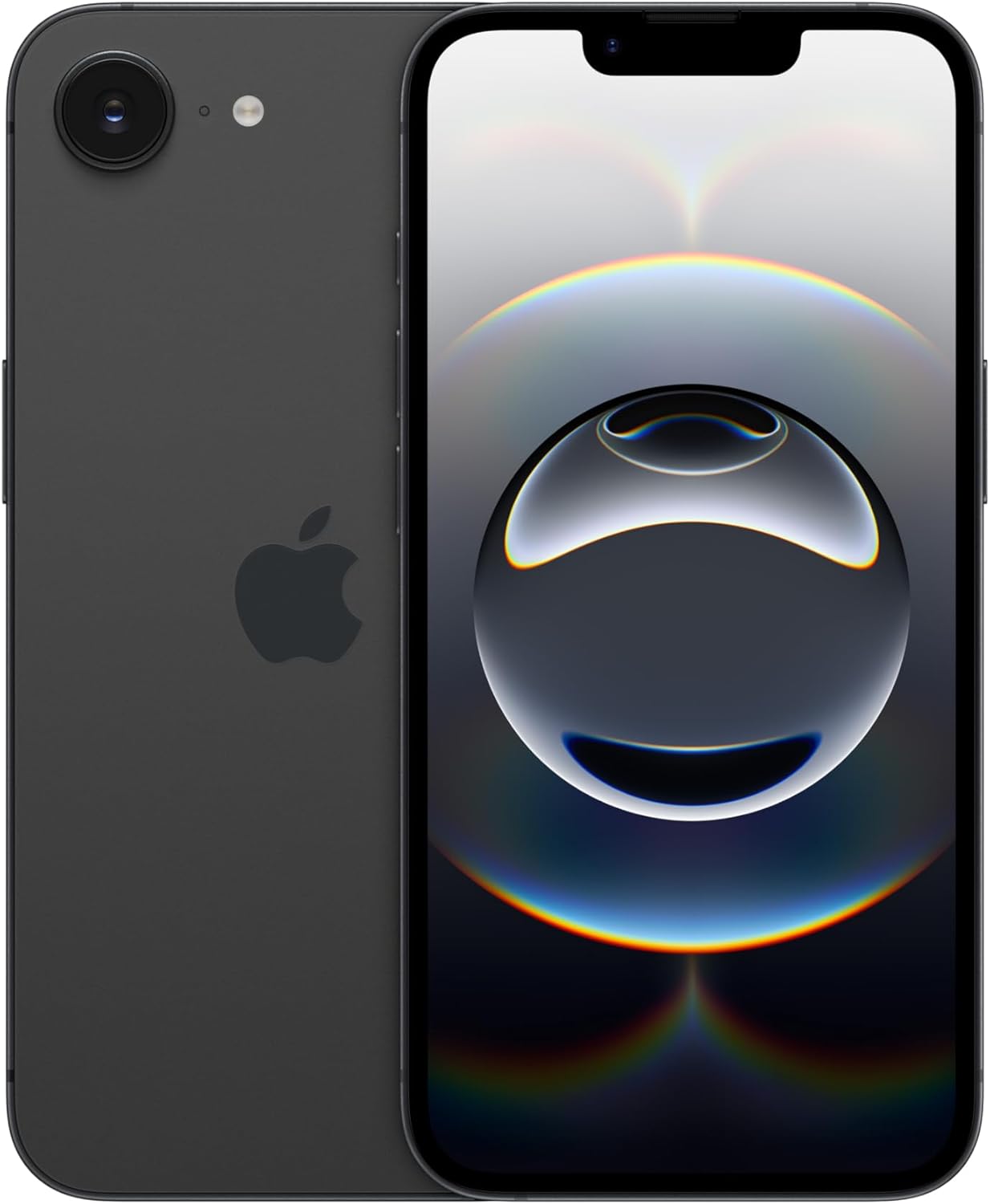 IPhone 16e 128 Go : Conçu pour Apple Intelligence, Puce A18, Autonomie de Taille, Caméra Fusion 48 Mpx, Écran Super Retina XDR de 6,1 Pouces; Noir Noir 128 GB