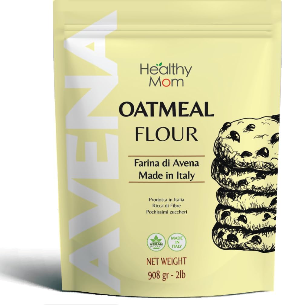Healthy Mom Farine d'avoine - 908gr - 0,5gr de sucre et beaucoup de fibres ! Unflavored