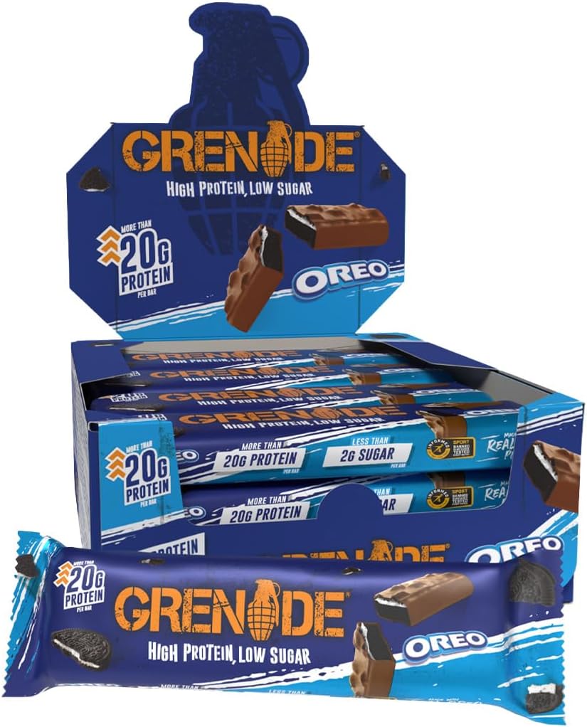 Barre Hyperprotéinée à Faible Teneur en Glucides - OREO, 12 x 60 g