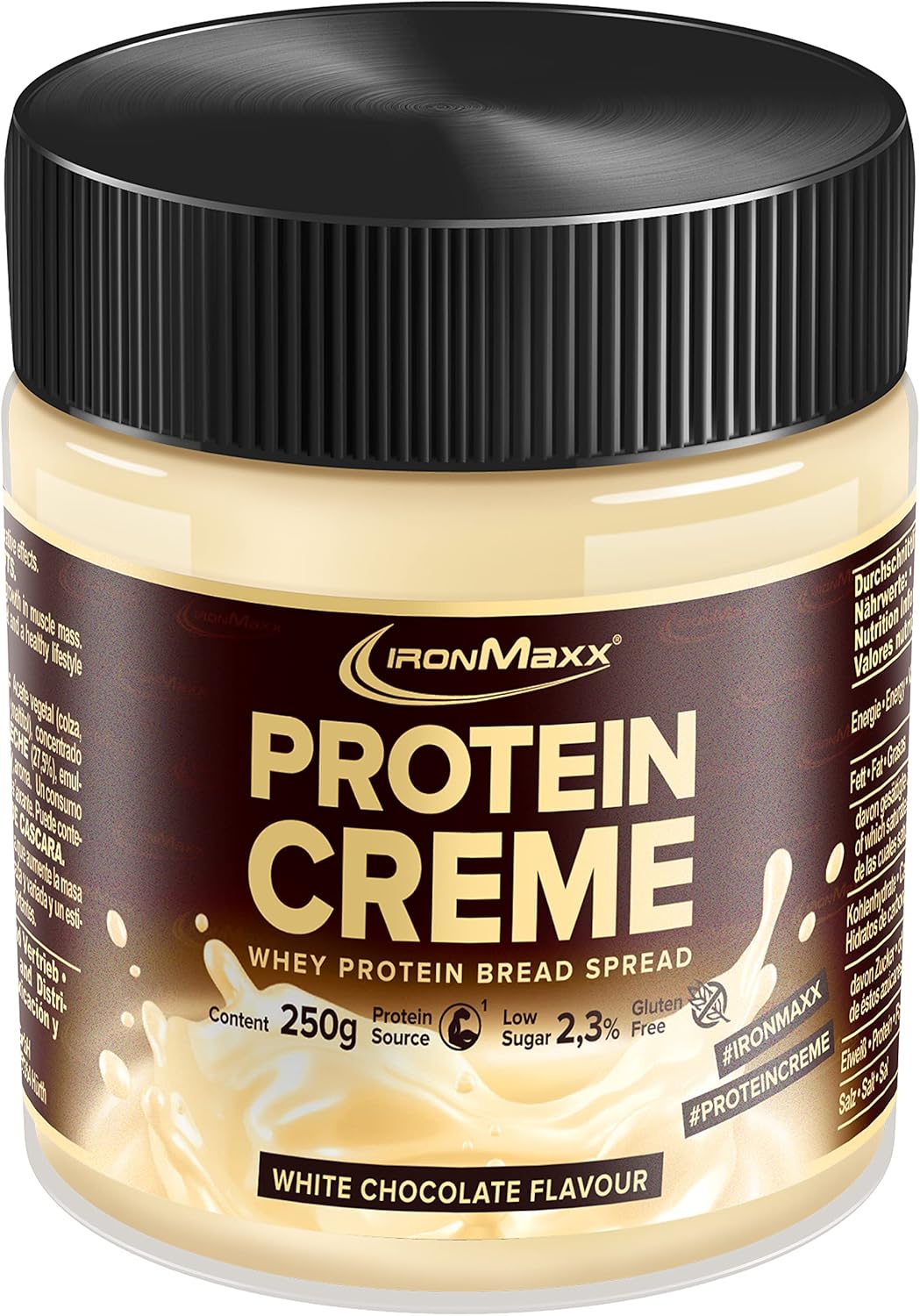 Protein Creme - Chocolat Blanc 250g - Crème protéinée onctueuse - low carb, low sugar, idéale pour une alimentation saine Chocolat Blanc 250 g (1er Pack)