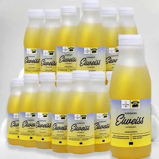 EiKLAR-FLÜSSIG 6000 g (12 x 500 g) Protéines d'œuf pures issues de l'agriculture européenne