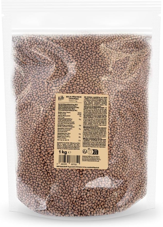 Soja crispies au cacao avec 58% de protéines 1 kg