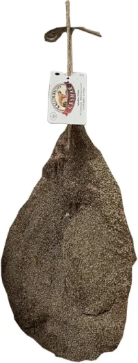 La véritable Guanciale 1 kg GOURMET, Charcuterie italienne - séchée au poivre, fabriquée en Italie (protégée par la couenne) 1kg 1000.0