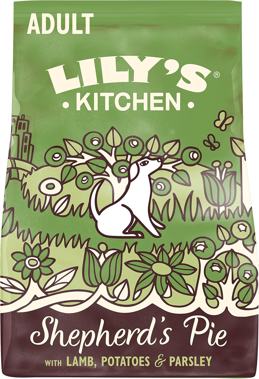 Lily’s Kitchen Fabriqué à partir d’ingrédients naturels Adulte Aliments secs pour chiens Hachis parmentier à l’agneau Équilibré Recette sac de 2.5kg Agneau 2.5 kg (Lot de 1)