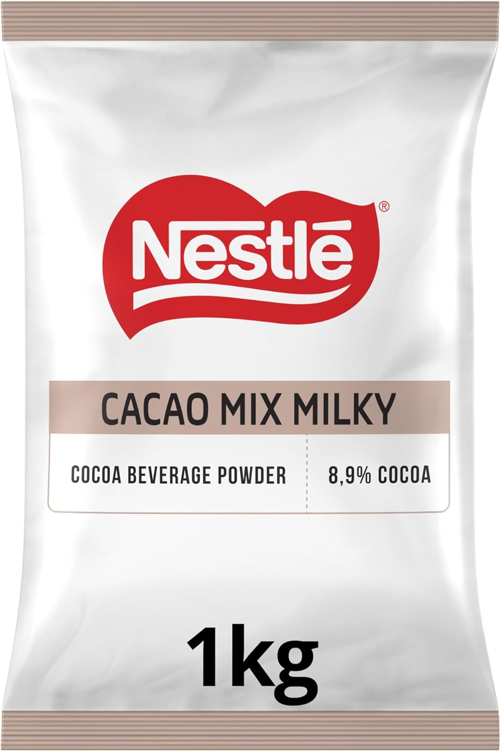 NESTLÉ Cacao Mix Milky Taste (Lacté) - Chocolat Chaud Instantané - A Mélanger avec de l'Eau - Cacao en Poudre Certifié Rainforest Alliance - Sachet de 1kg