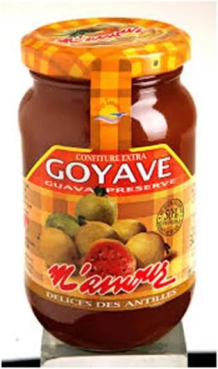 Confiture de goyave delices des antilles m'amour guadeloupe 325g