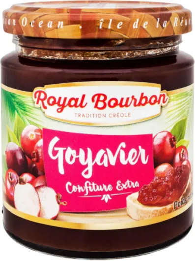 ROYAL BOURBON - Ile de la Réunion - Confiture Pot en verre de 250g : (Lot de 1 Pot, Goyavier-Confiture) Goyavier-Confiture Lot de 1 Pot