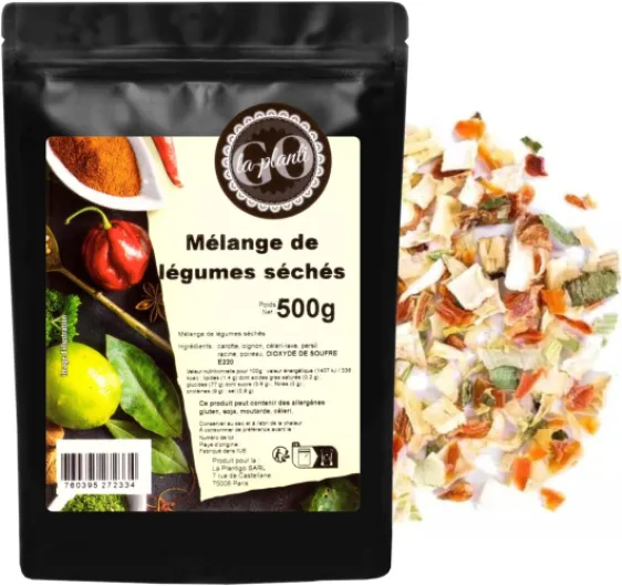 Mélange de légumes séchés 500 g - LA PLANTIGO