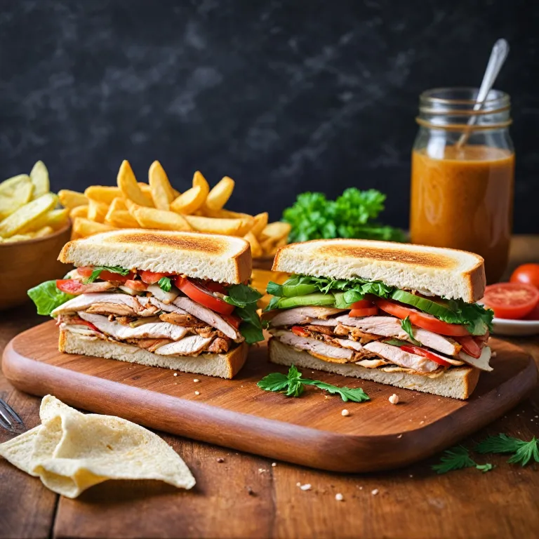 Quick : club poulet sauce provençale