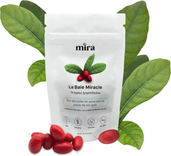10 Baies Miraculine déshydratées - 100% Naturelle - Solution pour réduire le sucre