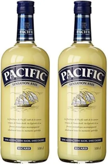 Pacific Boisson Anisee, Sans Alcool, 1L (Lot de 2)