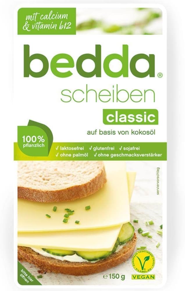 Bedda Classic Scheiben (Alternative végane au fromage) 150g