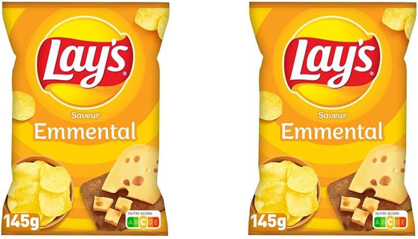Lay's Saveur Fromage 145 g (Lot de 2)