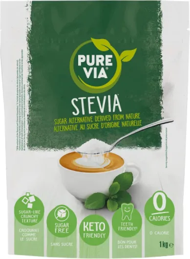 Poudre Cristallisée, Alternative au Sucre d’Origine Naturelle - Stévia, Zéro Sucre, 1 x 1Kg Unique
