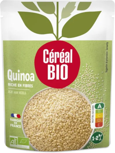 Quinoa Au Naturel - Sachet Micro-ondable, Rapide Ã€ Réchauffer - Végan Et Bio - 220g - 202645