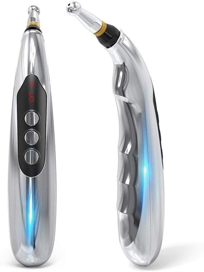 Stylo Acupuncture Electronique Acupuncture sans Aiguille Détecteur de Point D'acupuncture pour Rechercher Automatiquement les Points D'acupuncture pour la Soulagement et Douleur Relaxation Or-2