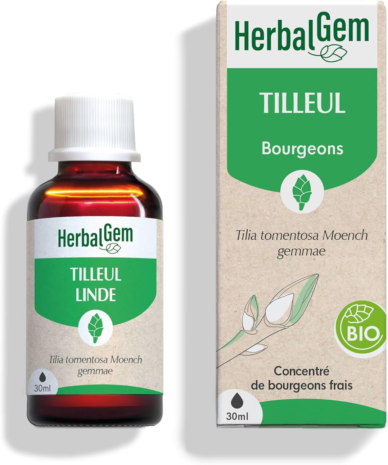 Macérât-Mère - Tilleul Bio - Complément Alimentaire Gemmothérapie Concentrée - Extrait De Bourgeon Frais - Pour Sommeil & Détente - 30 ml Gouttes