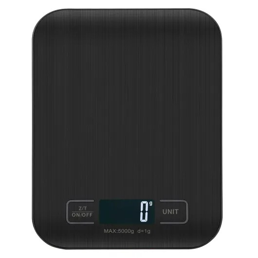 Balance De Cuisine NuméRiques, Balances NuméRiques Professionnelles 5 kg - Mesure PréCise Jusqu'à 1g,Balances De Cuisine éLectroniques Avec éCran Lcd, Fonction Tare - (Noir-5kg)