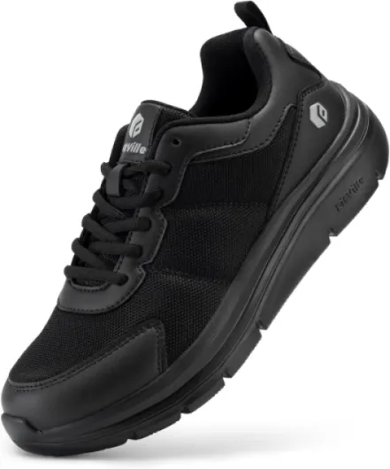 Chaussures de Marche Homme Pieds Larges Légères Chaussures Décontractées Respirantes Baskets Mode Sportives 50 EU X-Large Noir