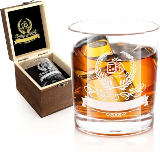 Verre a Whisky 300 ml Verre Whisky Verre à Whisky Avec Gravure Cadeaux Pour Les Amateurs De Whisky Pour Un Anniversaire Cadeau Homme Cadeaux Pour Papa