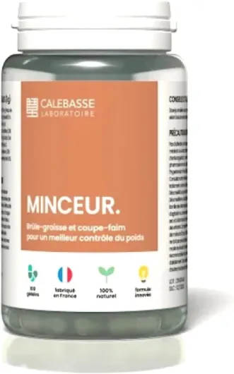 Formule Minceur Naturelle - Complément Alimentaire Perte de Poids - Réduction de la Rétention d’Eau & Effet Drainant - Chai Hu, Kudzu, Pissenlit, Pivoine, Mandarine - 100 Gélules - Fabriqué en France