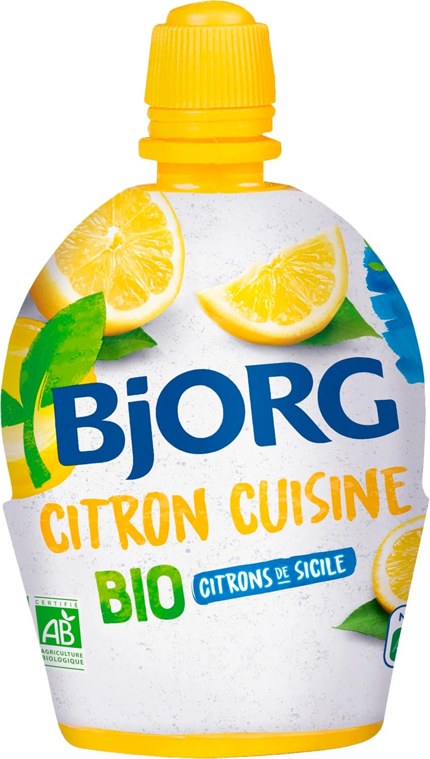 Jus de Citron Cuisine - à Base de Jus de Citrons Bio de Sicile - Aide Culinaire - 20 cl citron 1 unité (Lot de 1)