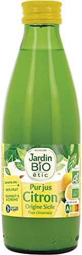 JARDIN BIO - Pur Jus De Citron Bio En Verre 25Cl - ( Lot De 4 )