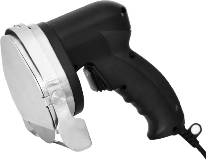 Générique Couteau à Kebab Électrique Professionnel - Lame Circulaire en Acier Inoxydable - Épaisseur Réglable - 80W - Léger et Ergonomique