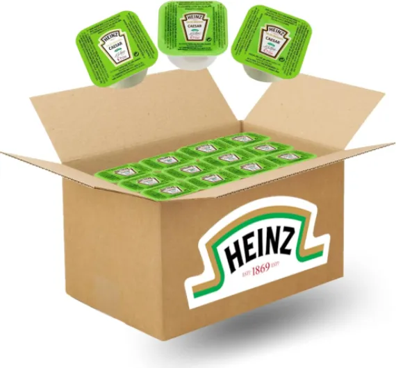 HEINZ - 50 coupelles de sauce CAESAR - Doses individuelles 25 g