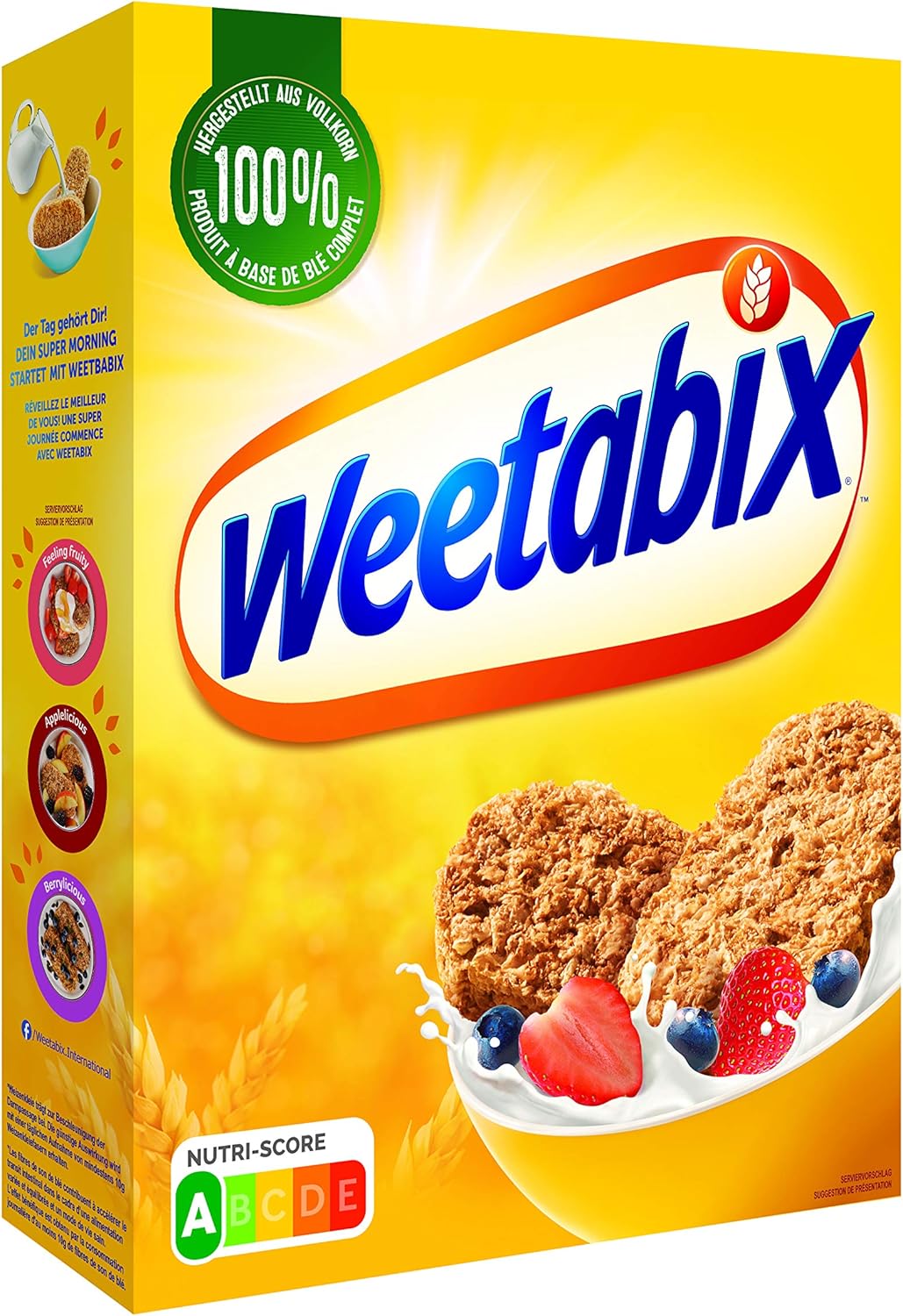 Weetabix Céréales de petit-déjeuner originales 14 x 430 g – Petit déjeuner complet du Royaume-Uni – Céréales saines avec beaucoup de fibres et de vitamines – Nutri-Score A Modèle d'origine 430 g (Lot de 14)