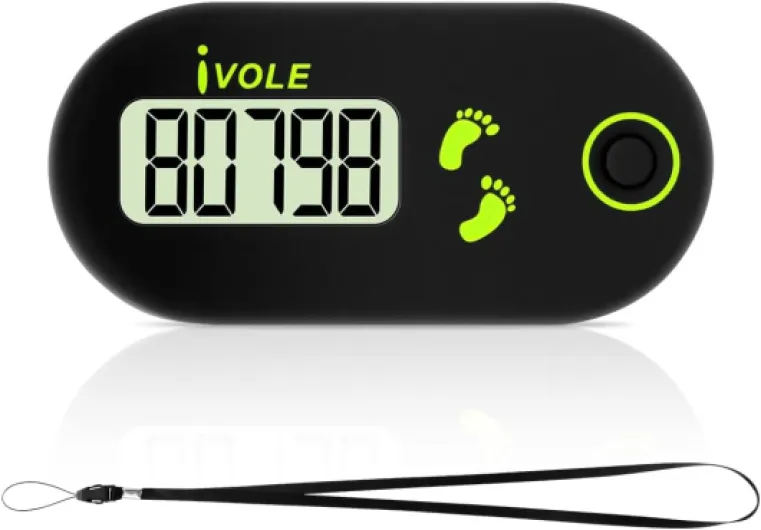 Podomètre 3D pour la Marche, Podomètre de Marche 3D avec Clip, Podomètre Numérique Portable, Compteur de Pas à Clipser pour Femmes et Hommes Compteur de Pas avec Clip miniature