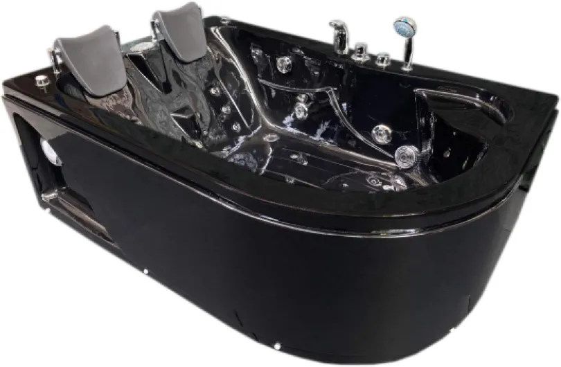 BAIGNOIRE BALNEO Black Havana HAUTE BAIN TOURBILLON MASSANTE 170 x 115 cm SPA