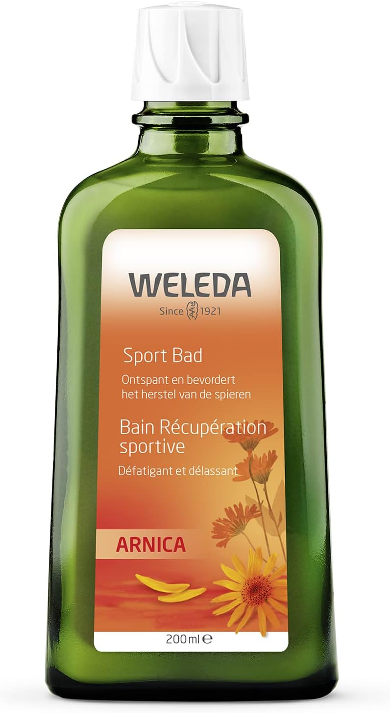 Bain Sport à l'Arnica - Récupération Musculaire & Anti-Fatigue - Apaise, Détend & Revitalise Après l'Effort - Idéal Hiver & Sport Intensif - NATRUE* - Vegan*** - 200 ml