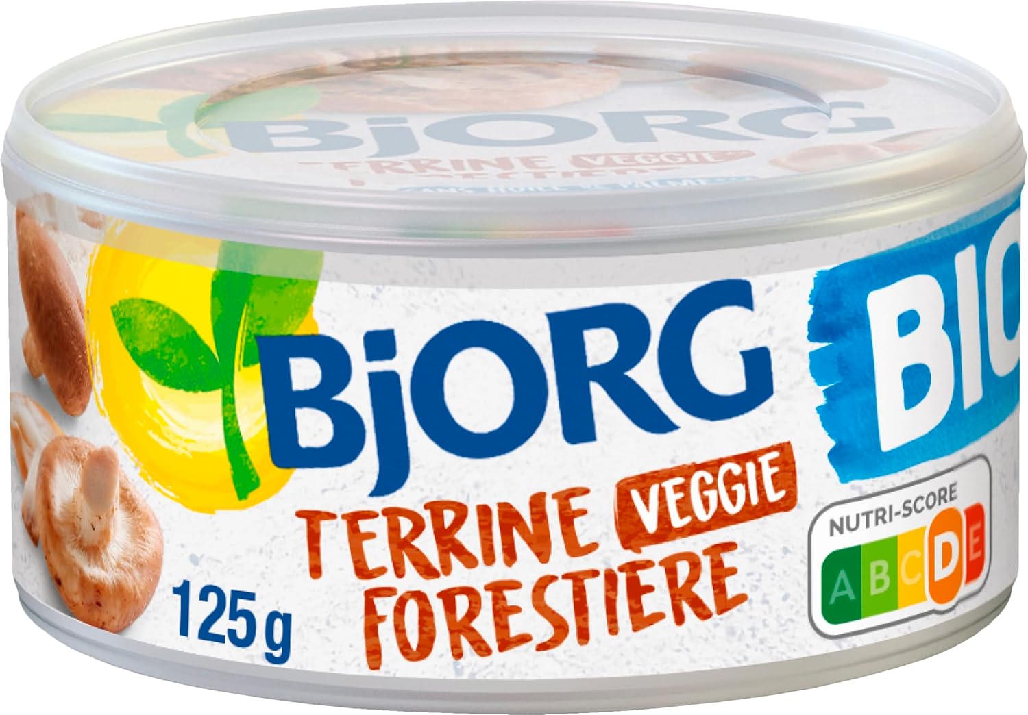 Terrine Forestière Bio - Recette Veggie - Terrine Végétarien Sans Huile De Palme - 125 G Forestière - Lot de 1 125 g (Lot de 1)