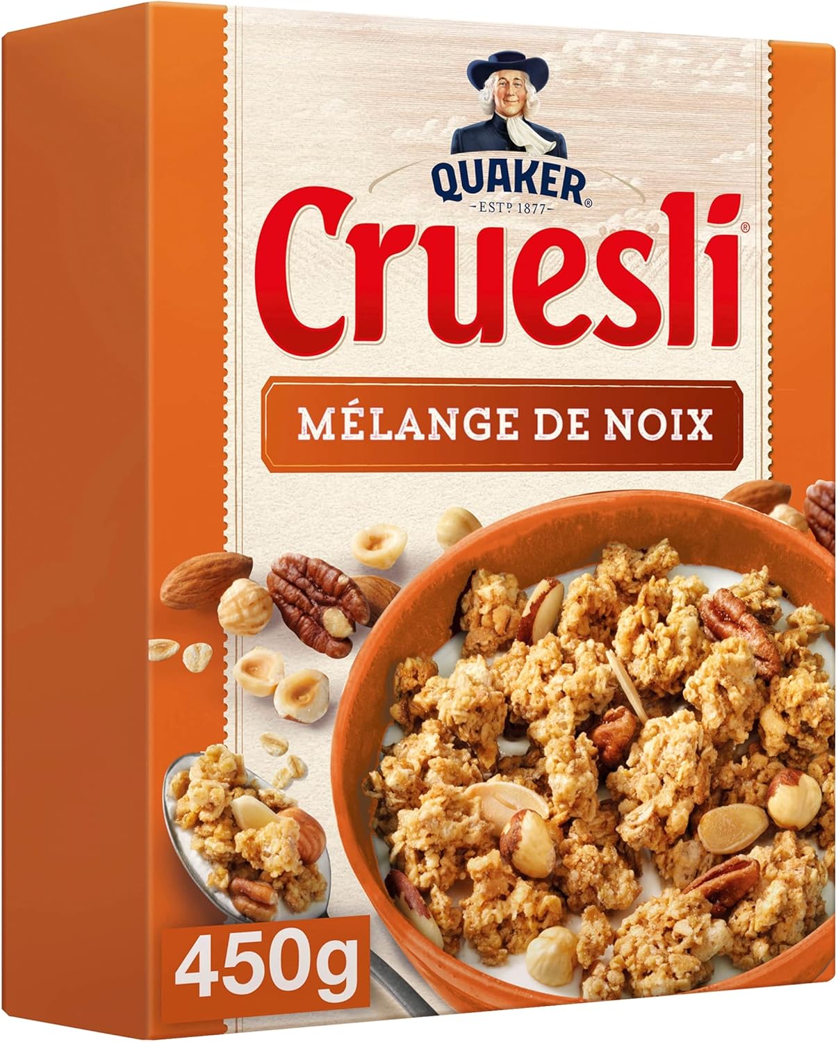 Céréales complètes, mélange de noix - La boîte de 450g Mélange de Noix 450 g (Lot de 1)
