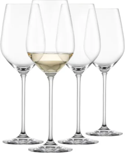 Verres à vin blanc Fortissimo (lot de 4), verres à vin élégants pour le vin blanc, verres en cristal Tritan résistant au lave-vaisselle, fabriqué en Allemagne (art - n° 123684) Verre à vin blanc